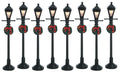 Village Gas Lantern Street Lamp - Set of 8