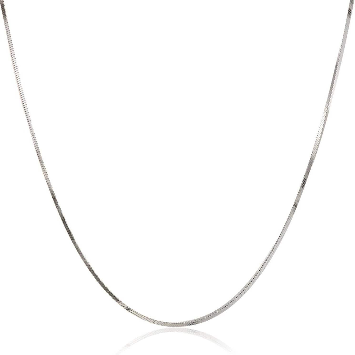 Pori Jewelers .925 Sterling Silver .7MM Magic 8 Sided Italian Snake Chain