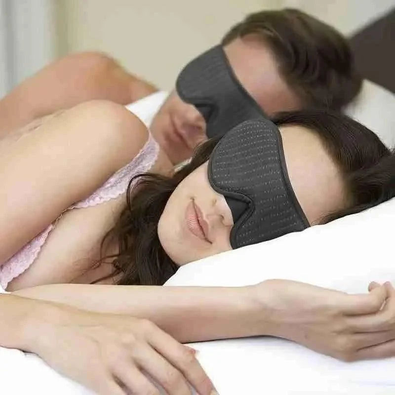 Portable Black Block Light Eye Soft Comfortable Eye Cover For Travel/Light Sleepers/Meditation Elastic Silk Sleep Eye Mask Adjustable Eye Patch