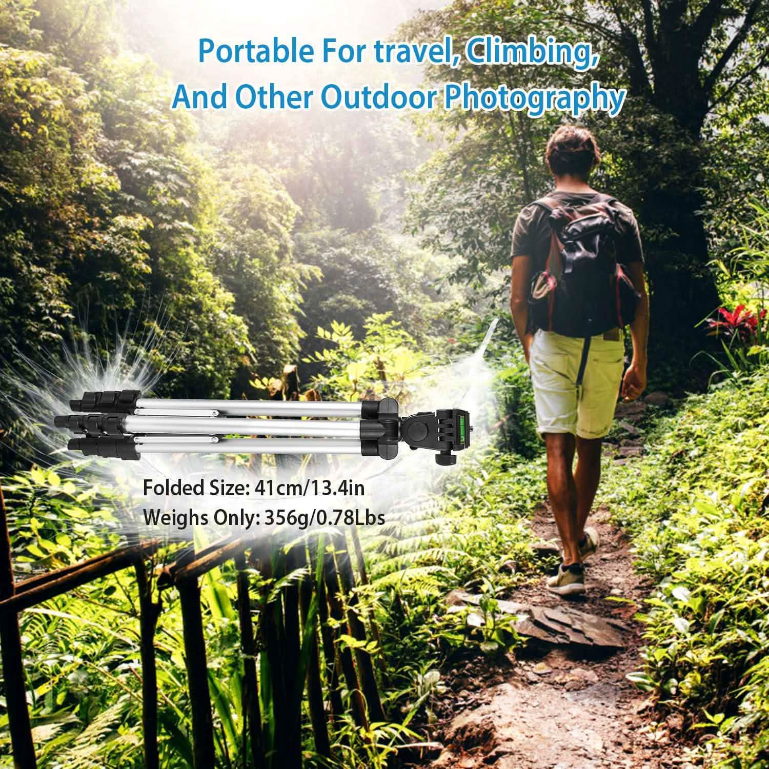Portable Camera Tripod 45" Adjustable Camera Stand