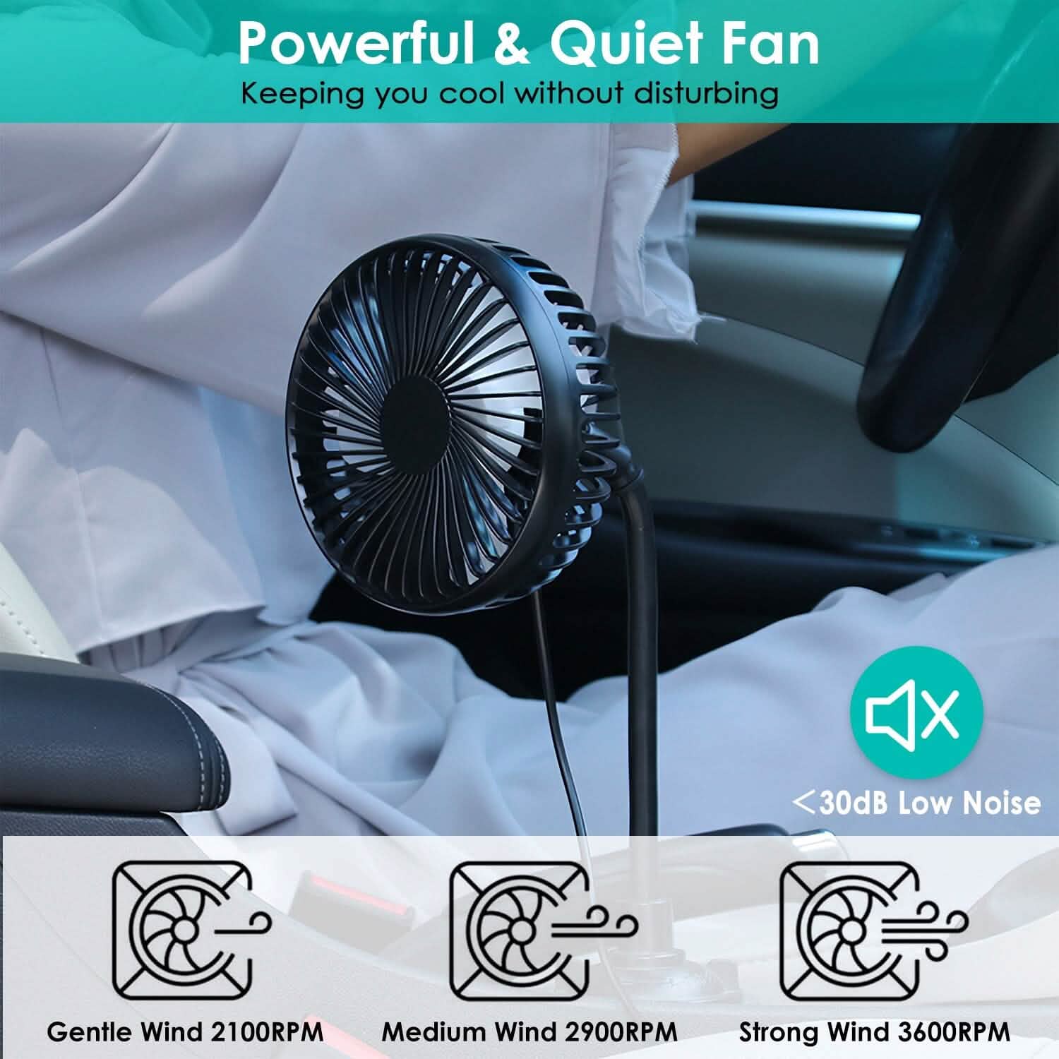 Portable Car Cooling Fan