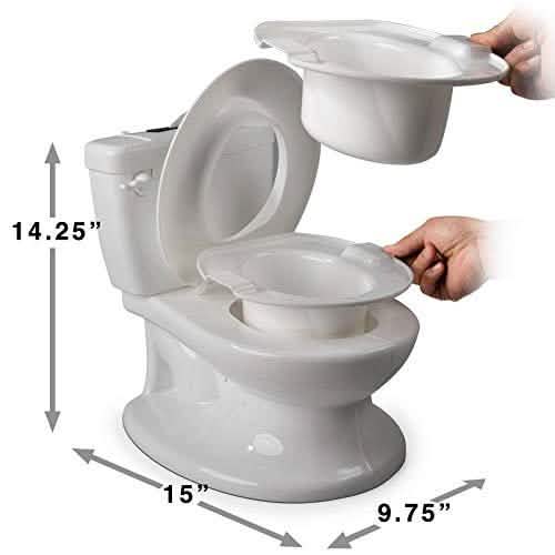 Potty Training Seat Toilet Chair for Toddler with Removable Bowl and Wipe Dispenser