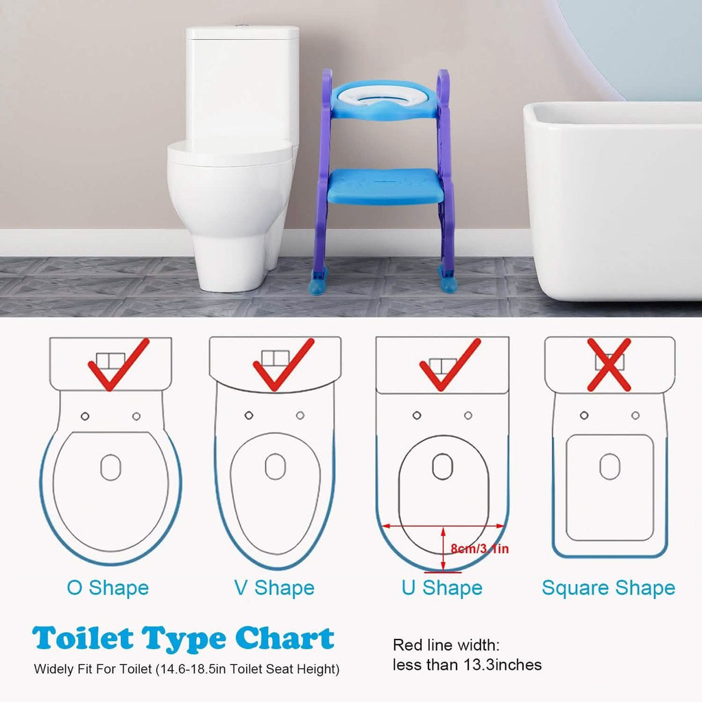Potty Training Toilet Seat with Steps