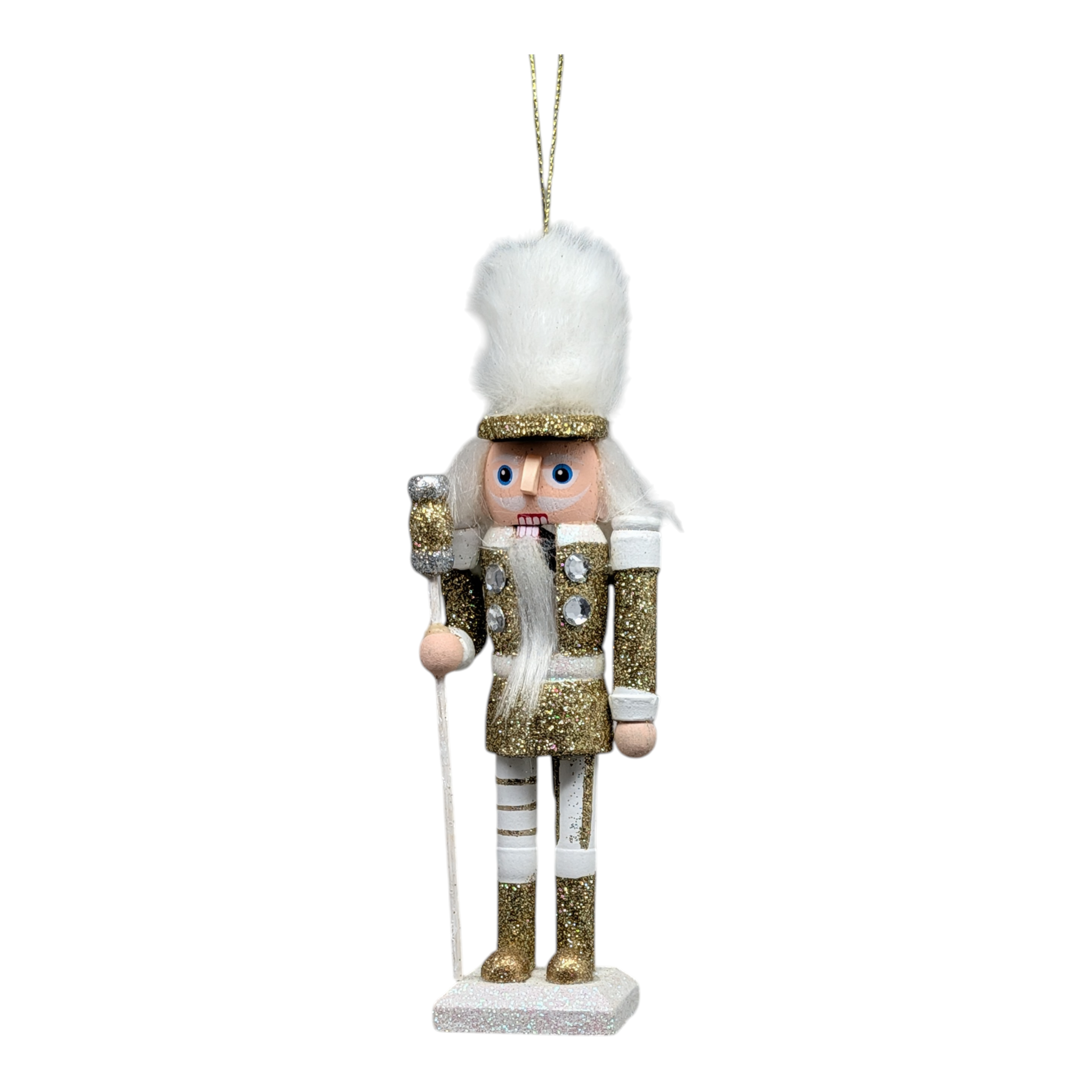 Hollywood 6 inch Wooden Nutcracker - Gold