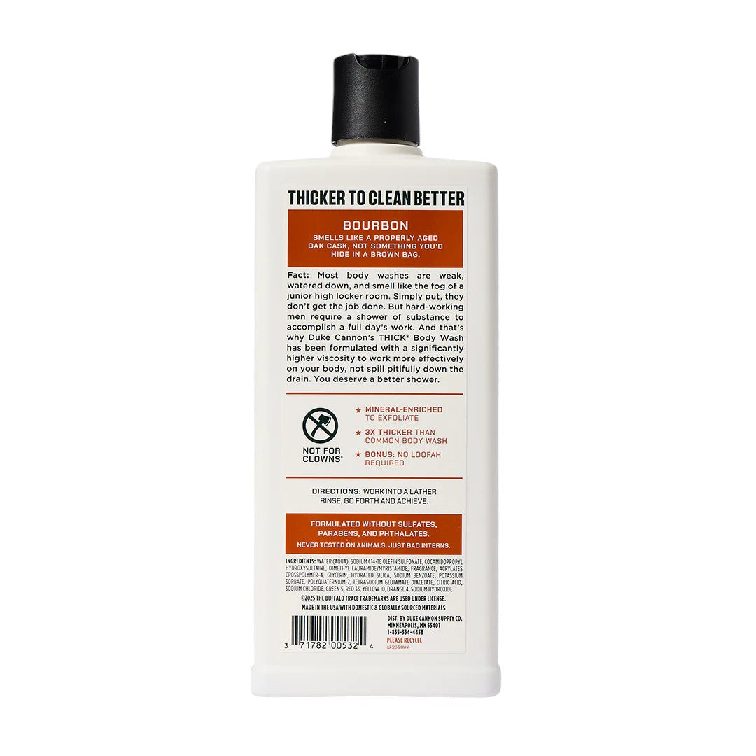 Duke Cannon Thick Body Wash - Buffalo Trace (Oak Barrel Bourbon)