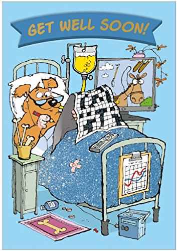 Cardoo Get Well Puzzle Card, Crosswords