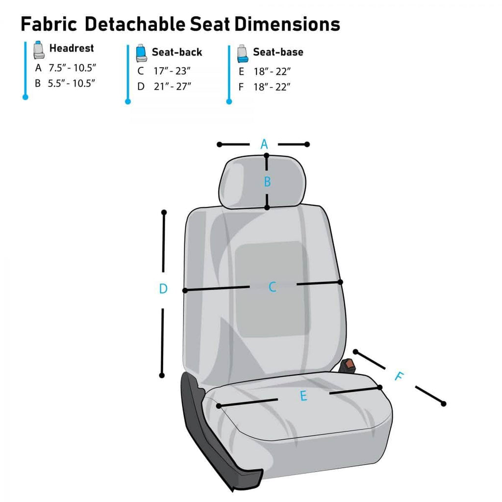 Premium Car Seat Cushions - Front Set