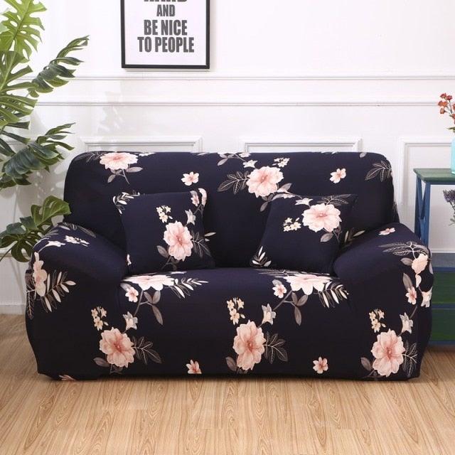 Sofa Covers Stripes Printed for Living Room Elastic Stretch Slipcover Sectional Corner Couch Covers 1/2/3/4-seater Sectional Sofa Covers L Shape Couch Slipcover 2pcs Stretch Elastic L-Type Chaise Sofa Couch Furniture Protector for Living Room