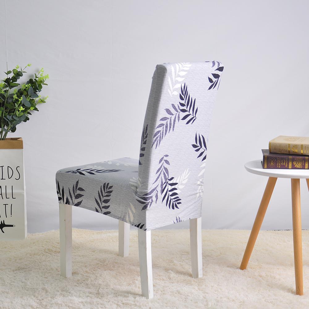Stretch Spandex Chair Cover For Dining Room Wedding Party Elastic Multifunctional Dining Furniture Covers Home Decor Solid Color  Washable Chair Protector Cover For Kitchen Dining Room Chairs And Living Room