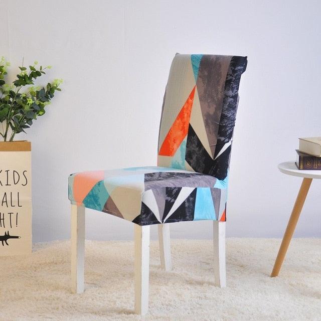 Stretch Spandex Chair Cover For Dining Room Wedding Party Elastic Multifunctional Dining Furniture Covers Home Decor Solid Color  Washable Chair Protector Cover For Kitchen Dining Room Chairs And Living Room