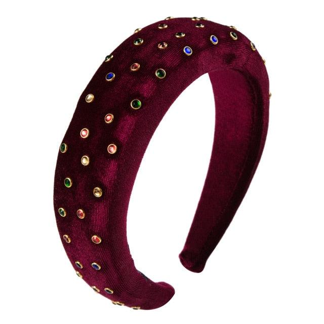 Thicken Padded Hairbands Bezel Turban Women Fashion Western Style New Solid Colors Headbands Girls Accessories Headwear Gorgeous Hair Accessories For Women