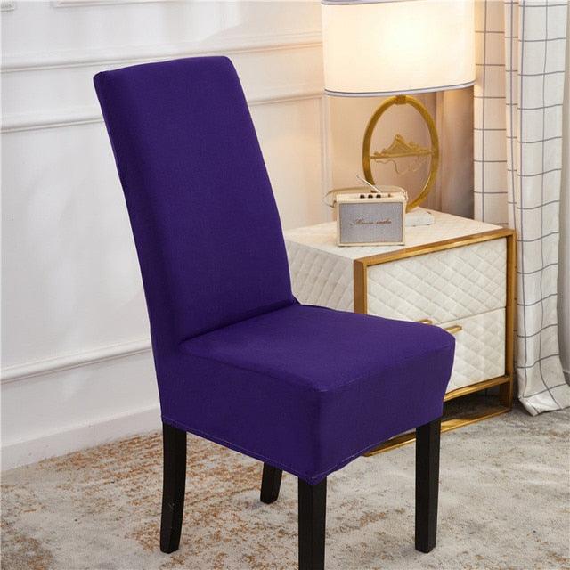 Solid Color Chair Cover Spandex Stretch Slipcovers Chair Covers Seat Cover For Kitchen Dining Room Wedding Banquet Restaurant Removable Washable Dining Room Chair Covers Dining Chair Slipcovers Seat Protector  Great Home Decor And Banquet