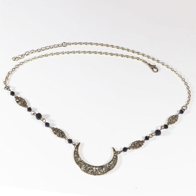 Vintage Moon Pattern Accesorios Mujer Head Chain Beads Hair Jewelry Party Wedding Headband for Women Crown Gorgeous Hair Accessories For Women