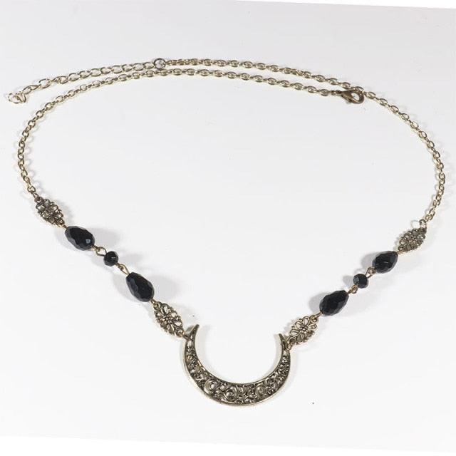Vintage Moon Pattern Accesorios Mujer Head Chain Beads Hair Jewelry Party Wedding Headband for Women Crown Gorgeous Hair Accessories For Women
