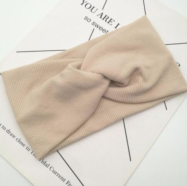 Woolen Cross Cross Top Knot Elastic Hair Bands for Women Soft Solid Color Turban Headbands Women Girls Gorgeous Hair Accessories For Women