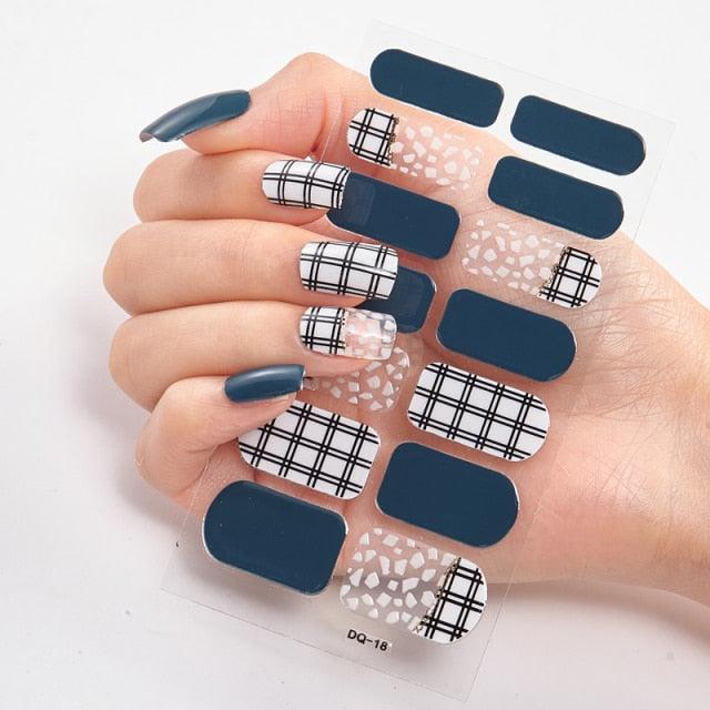 Three Sorts 0f Nail Stickers Full Cover Nail Stickers Nail Strips Self Adhesive Nail Sticker Nails Sticker Designer Tattoos Kids Nails Art Decoration Nail Strips Shiny French Tip Guides Stickers French Nail Stickers Form Fringe Guides for DIY Decoration