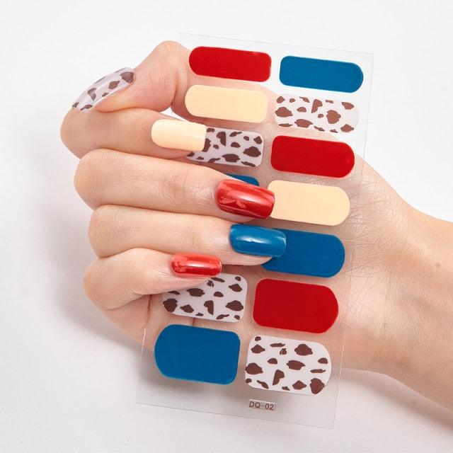 Three Sorts 0f Nail Stickers Full Cover Nail Stickers Nail Strips Self Adhesive Nail Sticker Nails Sticker Designer Tattoos Kids Nails Art Decoration Nail Strips Shiny French Tip Guides Stickers French Nail Stickers Form Fringe Guides for DIY Decoration