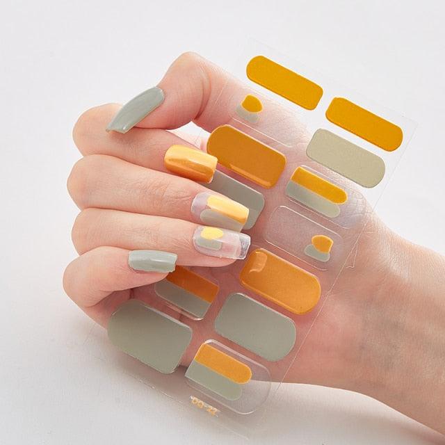 Three Sorts 0f Nail Stickers Full Cover Nail Stickers Nail Strips Self Adhesive Nail Sticker Nails Sticker Designer Tattoos Kids Nails Art Decoration Nail Strips Shiny French Tip Guides Stickers French Nail Stickers Form Fringe Guides for DIY Decoration