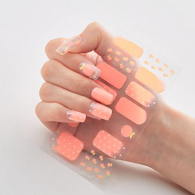 Three Sorts 0f Nail Stickers Full Cover Nail Stickers Nail Strips Self Adhesive Nail Sticker Nails Sticker Designer Tattoos Kids Nails Art Decoration Nail Strips Shiny French Tip Guides Stickers French Nail Stickers Form Fringe Guides for DIY Decoration