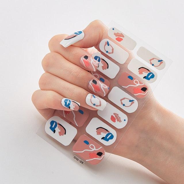Three Sorts 0f Nail Stickers Full Cover Nail Stickers Nail Strips Self Adhesive Nail Sticker Nails Sticker Designer Tattoos Kids Nails Art Decoration Nail Strips Shiny French Tip Guides Stickers French Nail Stickers Form Fringe Guides for DIY Decoration