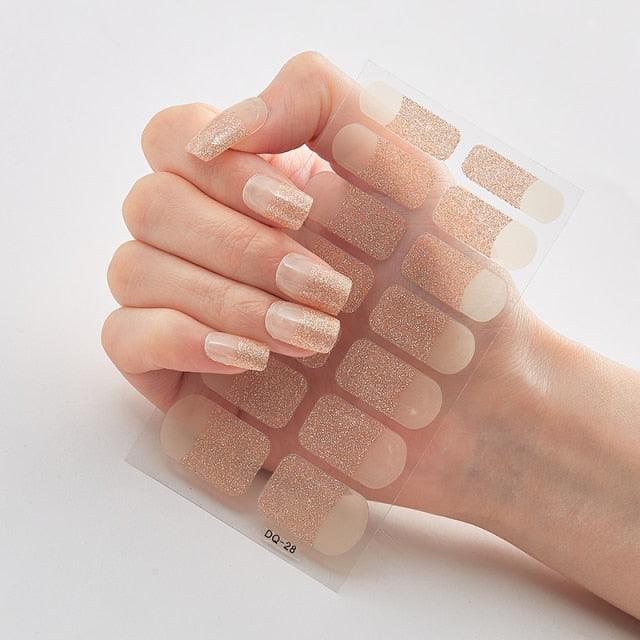 Three Sorts 0f Nail Stickers Full Cover Nail Stickers Nail Strips Self Adhesive Nail Sticker Nails Sticker Designer Tattoos Kids Nails Art Decoration Nail Strips Shiny French Tip Guides Stickers French Nail Stickers Form Fringe Guides for DIY Decoration