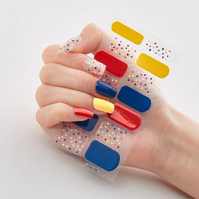 Three Sorts 0f Nail Stickers Full Cover Nail Stickers Nail Strips Self Adhesive Nail Sticker Nails Sticker Designer Tattoos Kids Nails Art Decoration Nail Strips Shiny French Tip Guides Stickers French Nail Stickers Form Fringe Guides for DIY Decoration