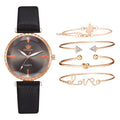 Elegant Style Fashion Womens Watch Luxury Leather Band Analog Quartz Wrist Watch Women Dress Leather Band Thin Minimalist Casual Simple Dress Analog Quartz Wristwatch