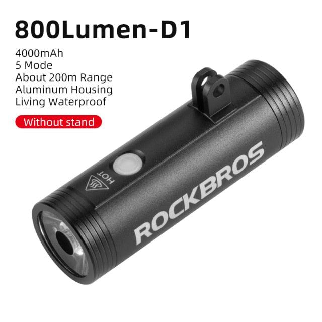 Bike Light Front Lamp USB Rechargeable LED 4800mAh Bicycle Light Waterproof Bicycle Light Set USB  Rechargeable Super Bright Bike Headlight For Night Riding Bracket 1000LM