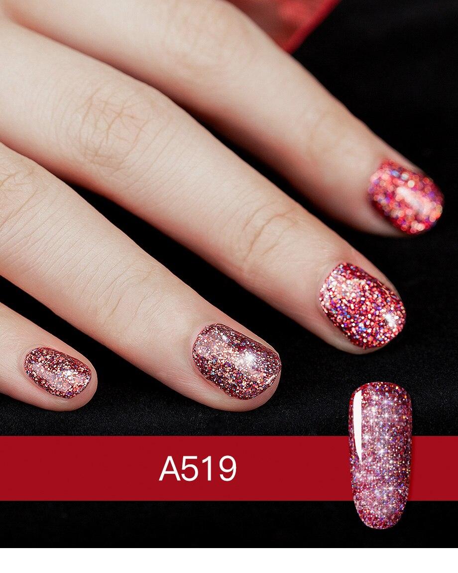 Luxury Modern Crystal Shiny Gel Nail Polish Painting Nails Art Design Diamond Manicure Gel Luxury Design For Women and Girls