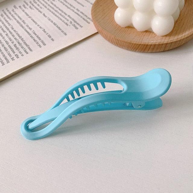 Women Large Hair Clamping Candy Color Hair Clip Seamless Plastic Duckbill Claw for Women Girls Simple Hairpins Gorgeous Hair Accessories For Women