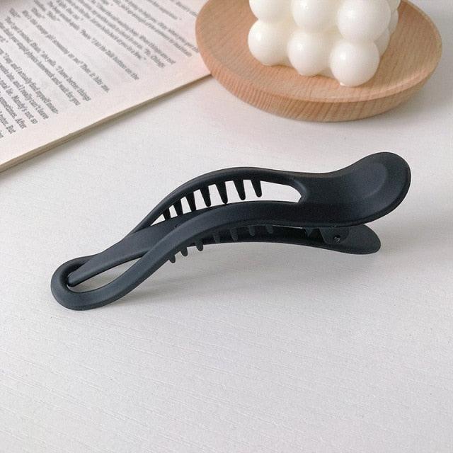 Women Large Hair Clamping Candy Color Hair Clip Seamless Plastic Duckbill Claw for Women Girls Simple Hairpins Gorgeous Hair Accessories For Women