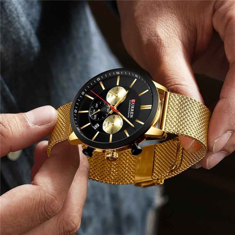 Unisex Elegant  Stainless Steel Watch With  Chronometer And Date Display Excellent Design Perfect Gift