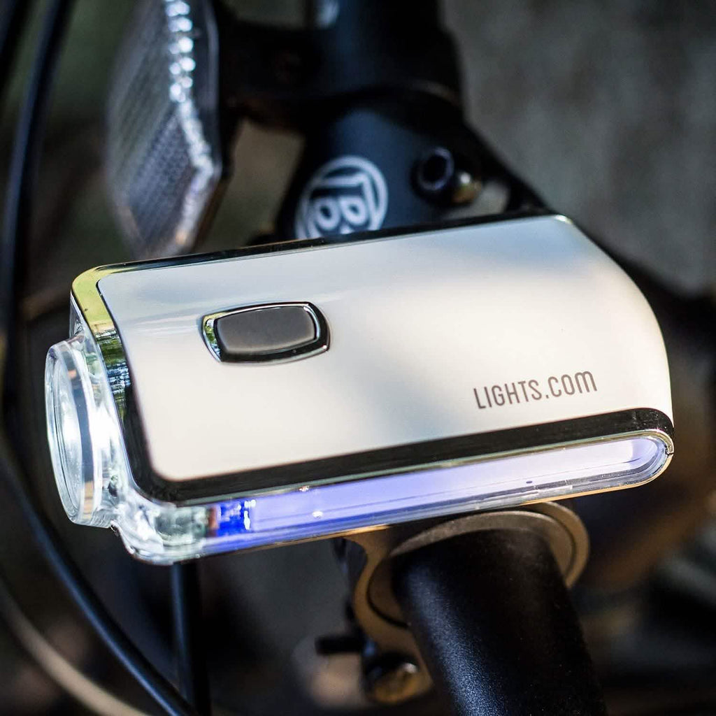 Prospect Park Compact Super Bright LED Bike Light with Blue Side Warning Lights