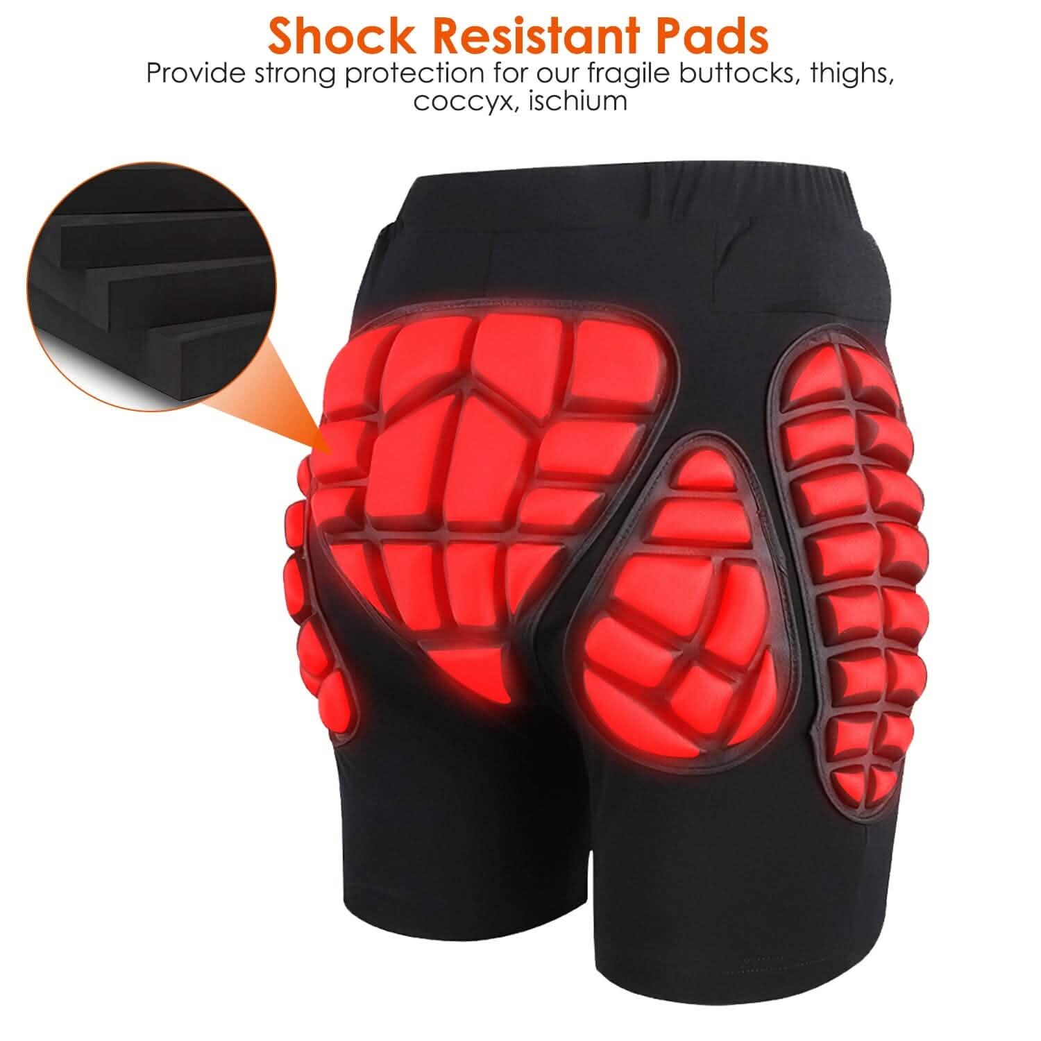 Protective Shorts for Skiing Snowboarding Skating Skateboarding