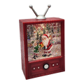 Retro TV Santa Snow Globe