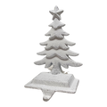 Iron Rustic Tree Stocking Holder - White