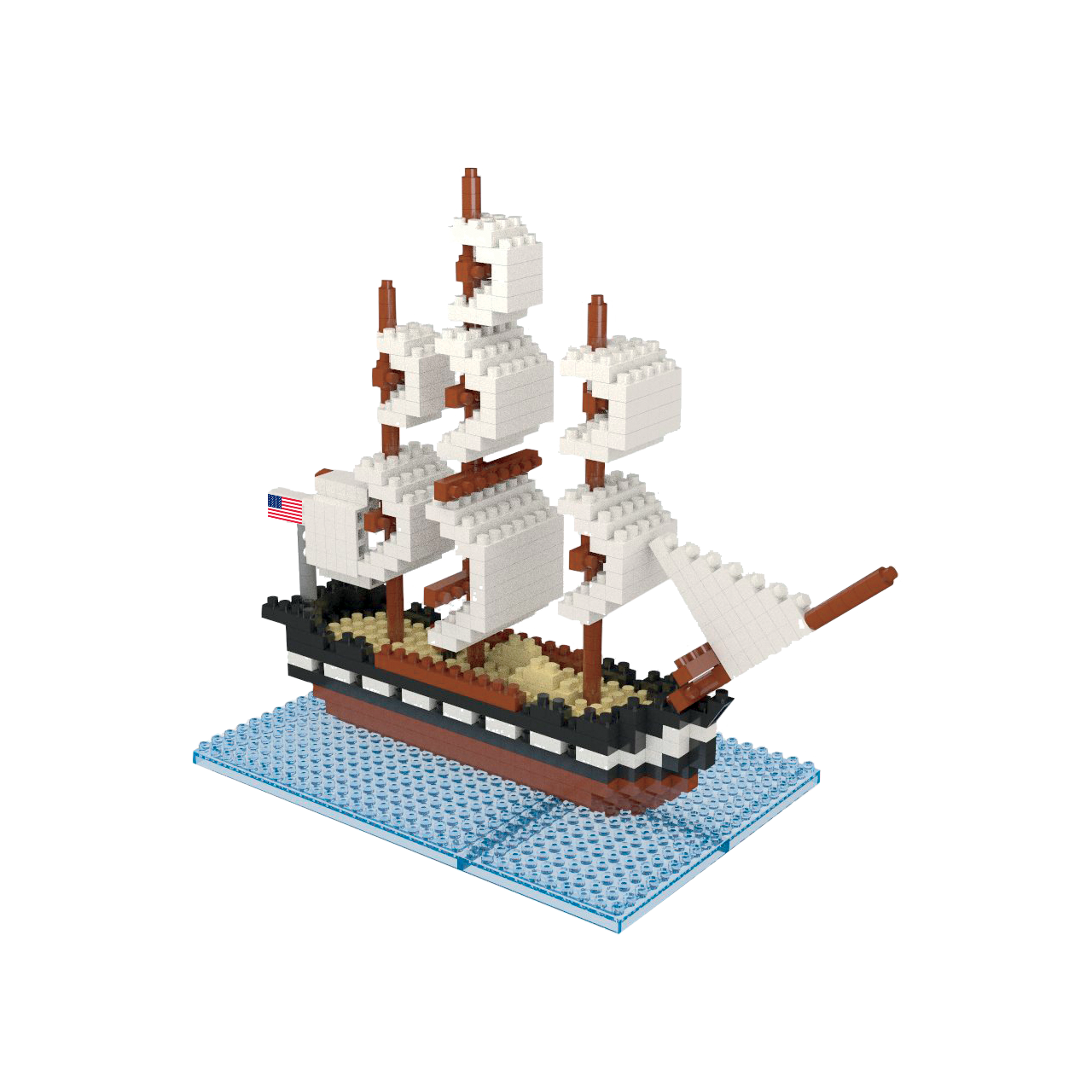 USS Constitution Mini Building Blocks