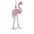Long Legged Pink Flamingo Egyptian Glass Ornament