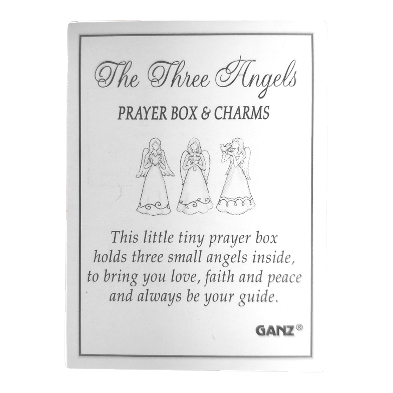 The Three Angels Prayer Box  Charm