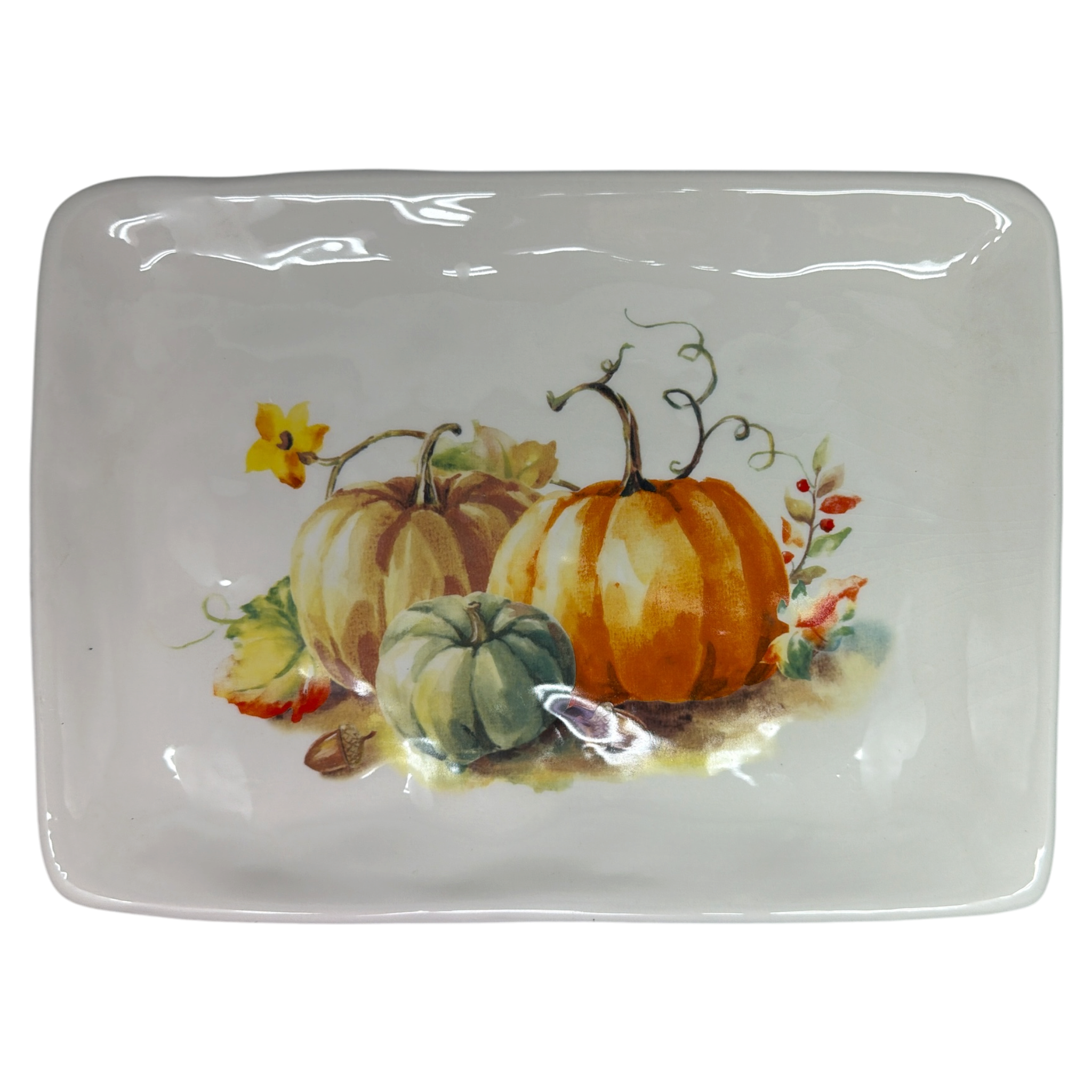 Painted Pumpkin Platter