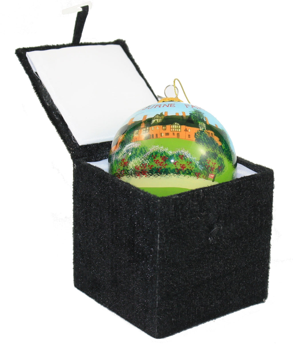 Hand Painted Glass Globe Ornament - The Inn At Shelburne Farms