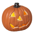 Lighted Halloween Pumpkin - 8 Inch