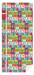 Whimsical Roll Wrap - 40" x 288" - Christmas Words