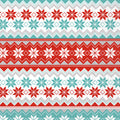 Reindeer Stripe - Cocktail Napkin
