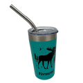 Vermont Moose Stainless Steel 2oz Shooter  - Aqua