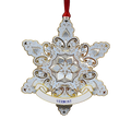 Sparkling Snowflake Collectible Brass Ornament