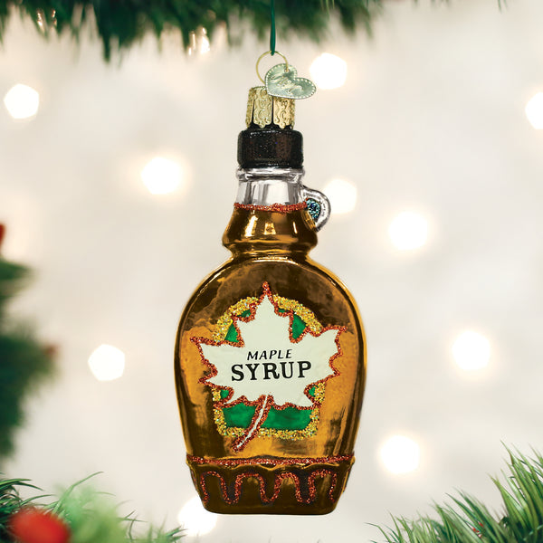 Maple Syrup Glass Ornament