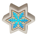 Color Changing Dolomite & Wood Decor - Snowflake