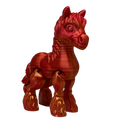 Clyde the Clydesdale  - Coral Color