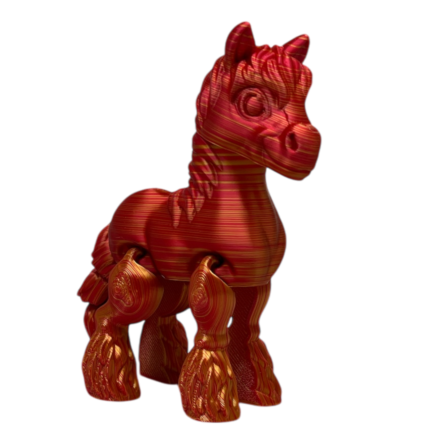 Clyde the Clydesdale  - Coral Color